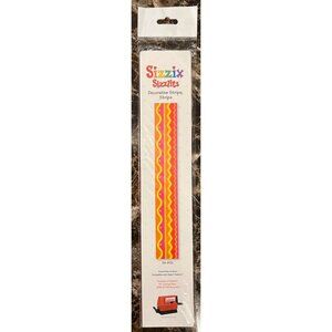 Sizzix Sizzlits Decorative Strips Dies Zigzag Pattern For Crafting 38-9721